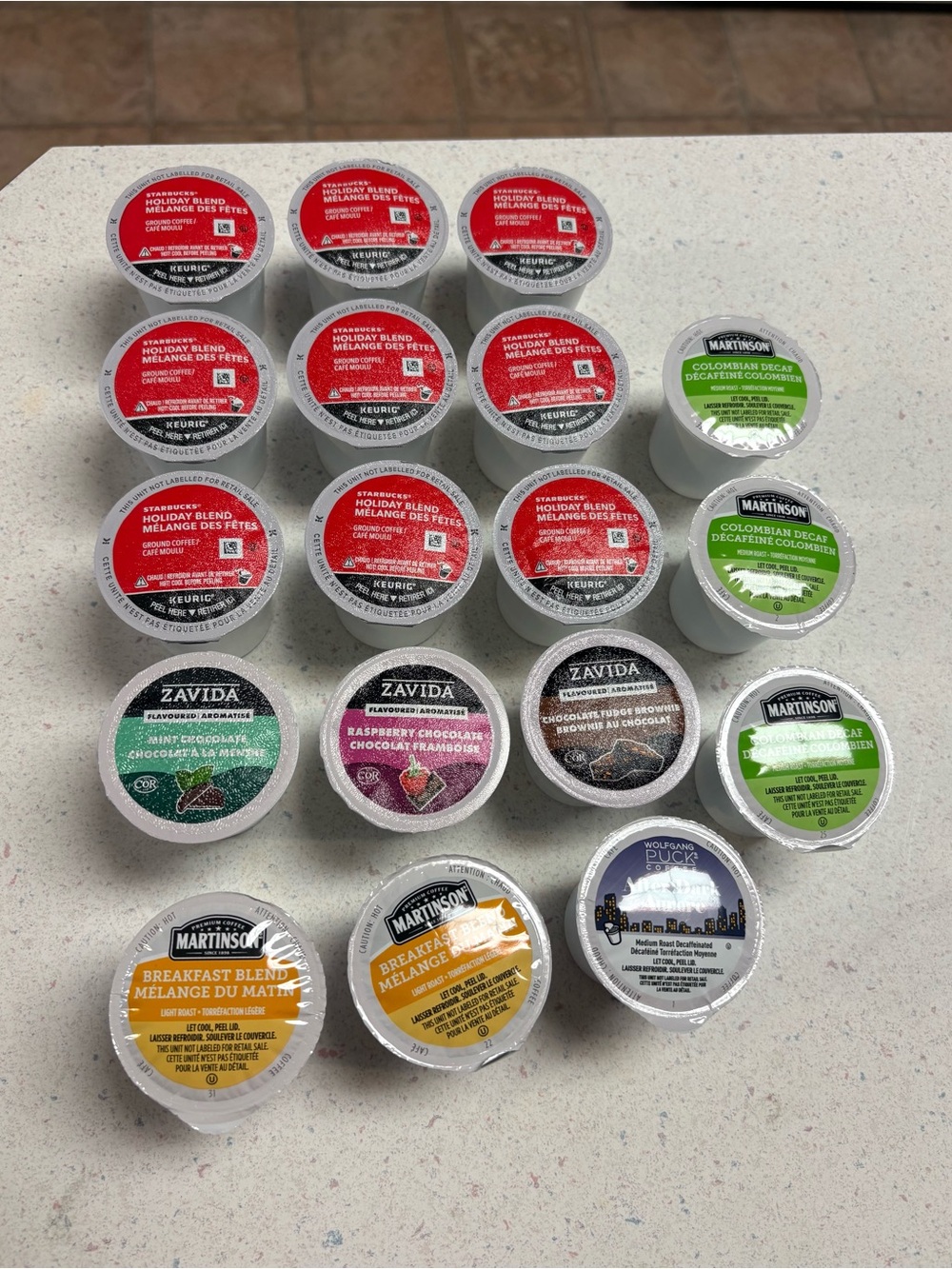 18 Coffee Keurig K-Cup pods
